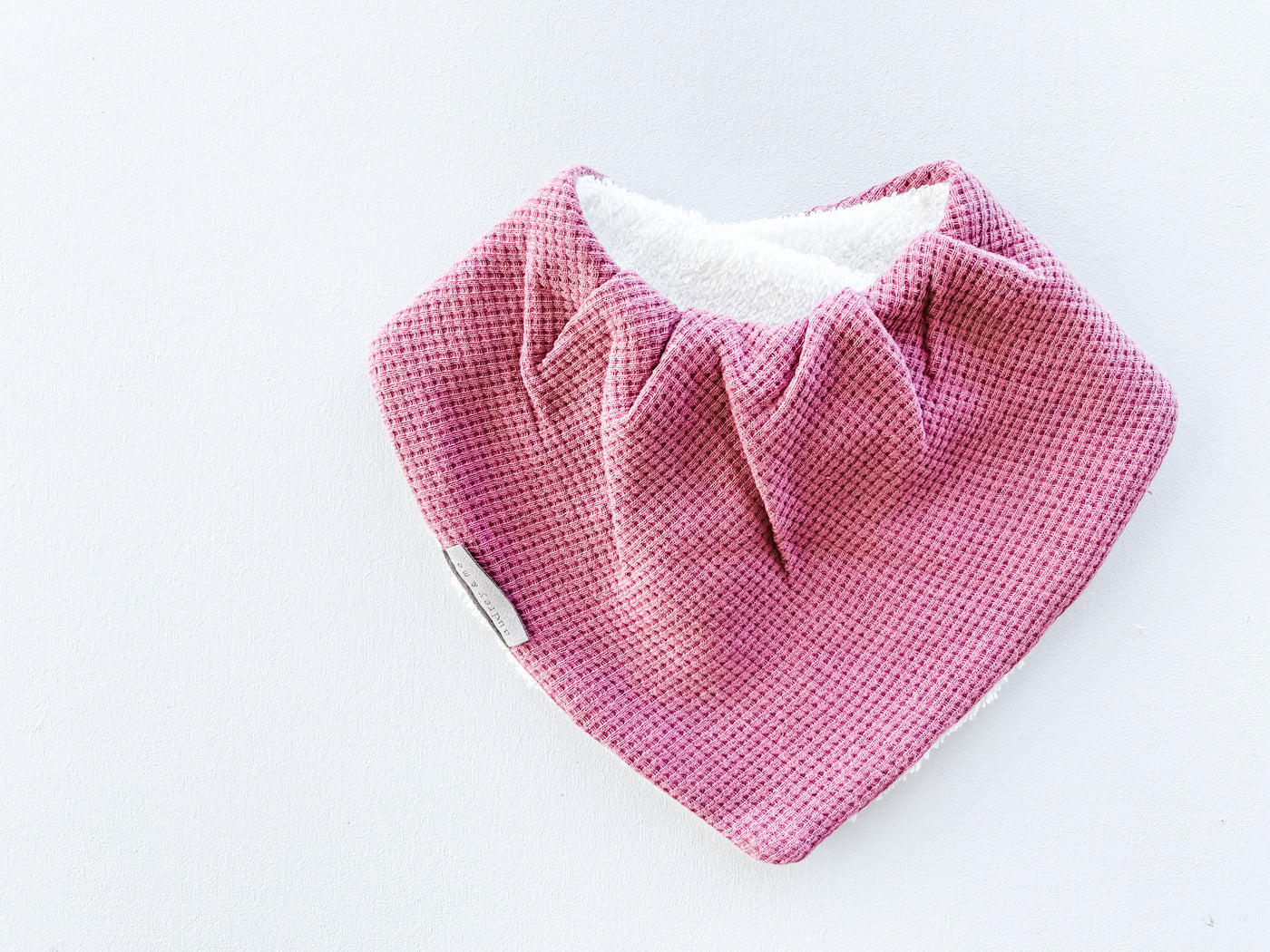 Bandana Bib - Plum Waffle