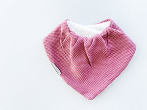 Bandana Bib - Plum Waffle - Audrey & Me