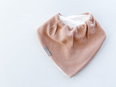 Bandana Bib - Mocha Waffle - Audrey & Me