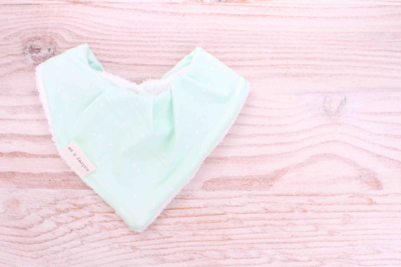 Bandana Bib - Aqua Dot - Audrey & Me
 - 1