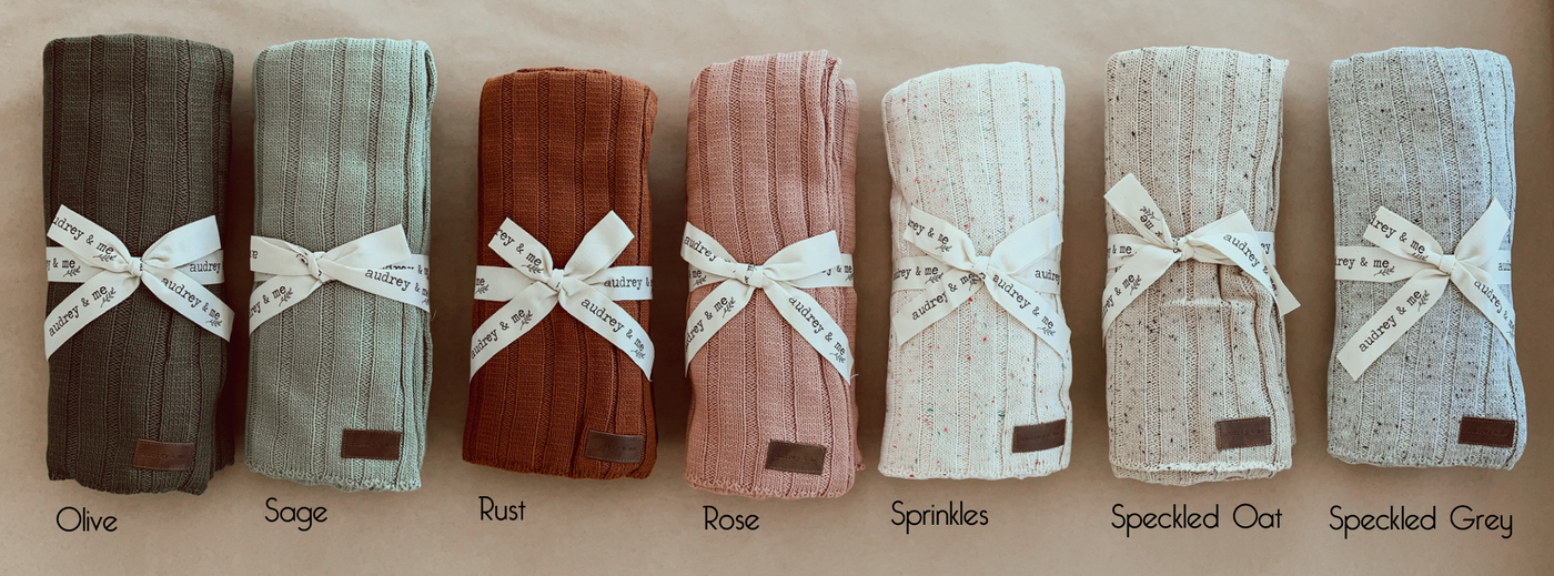 Knit Blanket Gift Box - Neutral – Audrey & Me