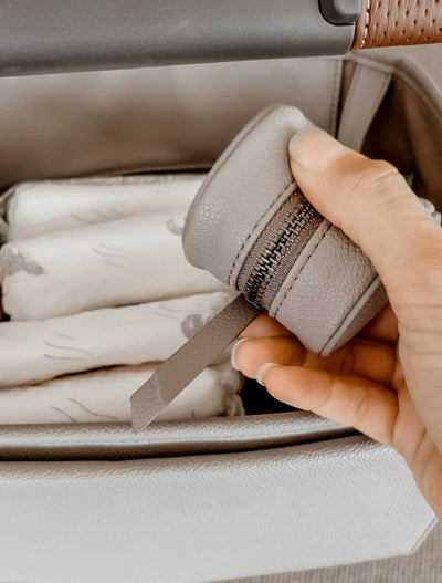 The Adapt Pram Caddy - Nude (pre-order: January ) - Audrey & Me