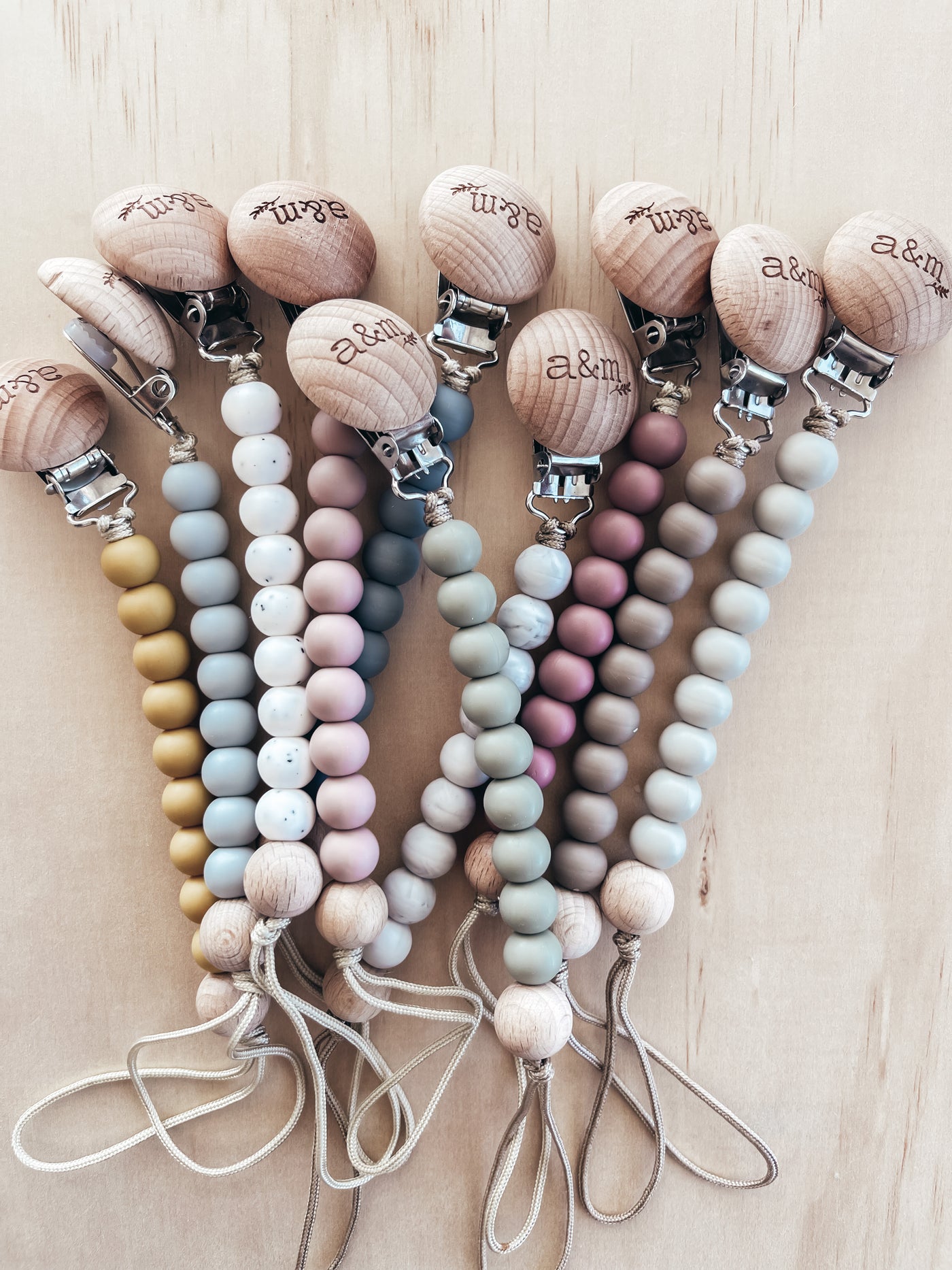 Silicone Bead Dummy Clips - Audrey & Me
