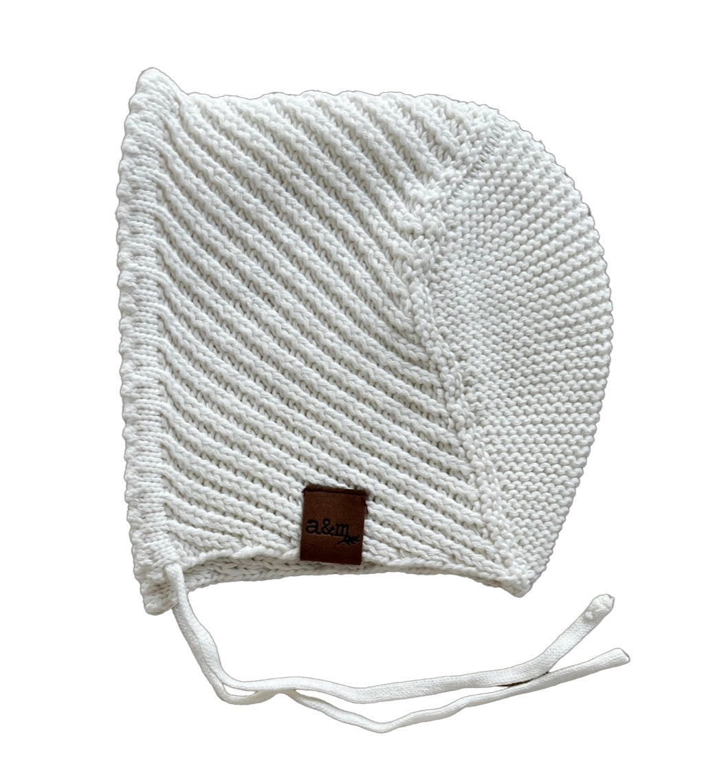 Organic Cotton Bonnet - Heirloom - Audrey & Me