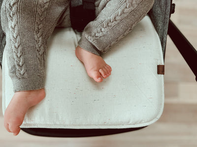 Sage & Speckled Linen Pram Liner - Audrey & Me
