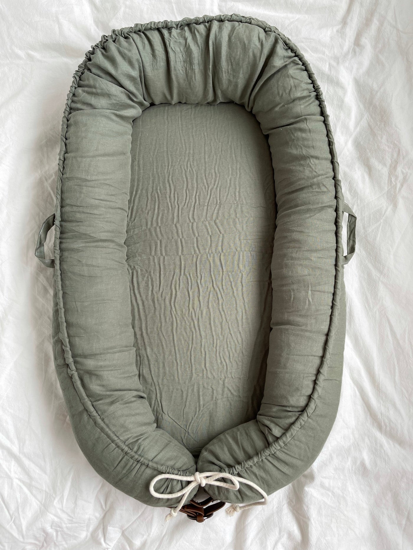 Cover Only - Baby Nest - Sage Linen - Audrey & Me