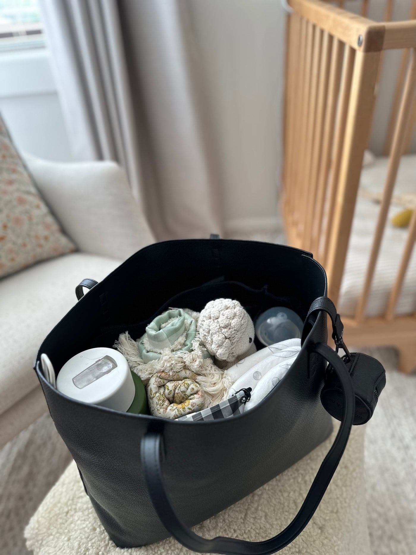 Baby Bag Insert - Black - Audrey & Me