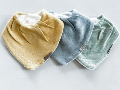 Pointelle Bandana Bib Pack - Boy - Audrey & Me