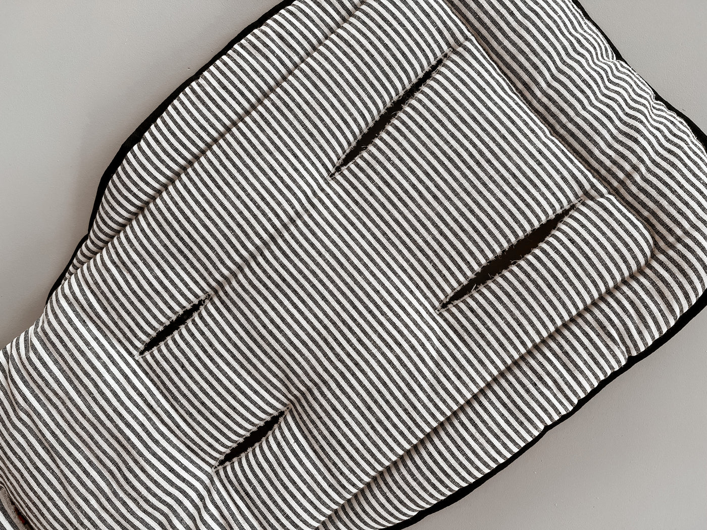Pram Liner - Midnight Stripe Linen - Audrey & Me