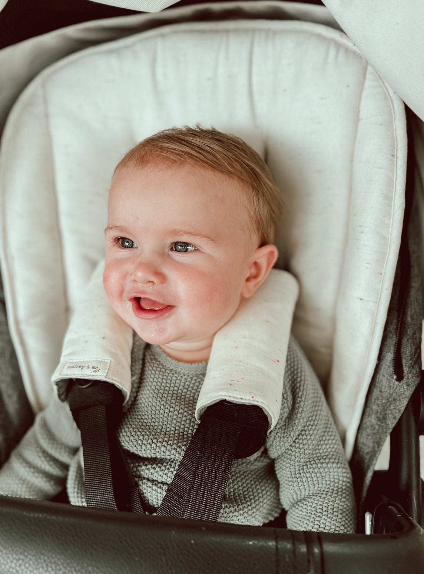 Speckled & Sage Linen Uppababy Pram Liner - Ready to go - Audrey & Me
