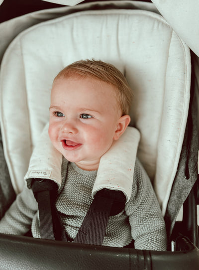 Speckled & Sage Linen Uppababy Pram Liner - Ready to go - Audrey & Me