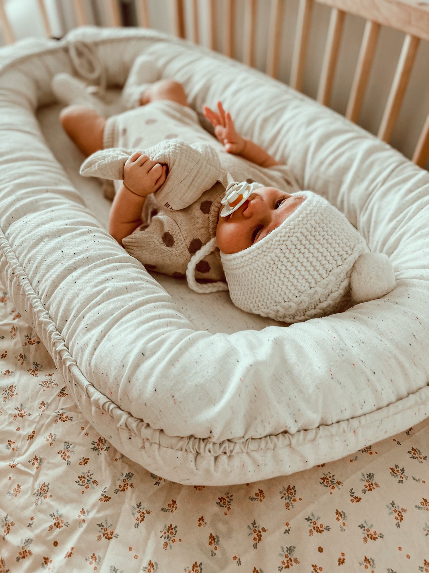 Baby Nest - Speckled Linen