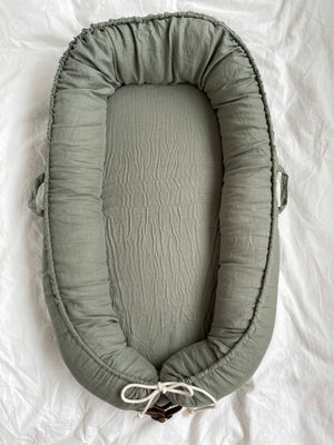 Baby Nest - Sage Linen - Audrey & Me
