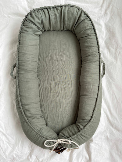 Baby Nest - Sage Linen - Audrey & Me