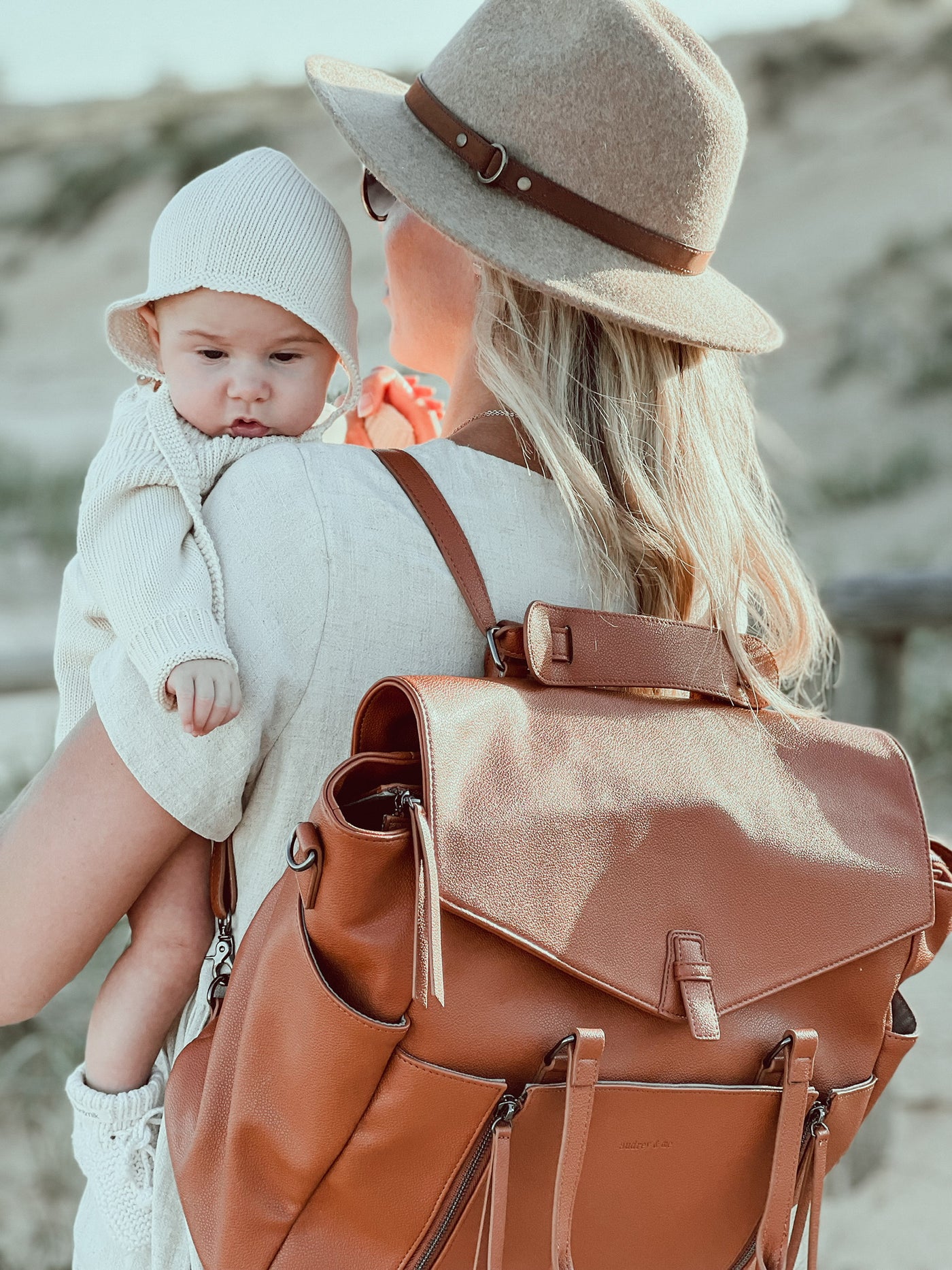 The Adapt Nappy Bag - Tan - Audrey & Me