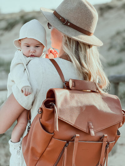 The Adapt Nappy Bag - Tan - Audrey & Me