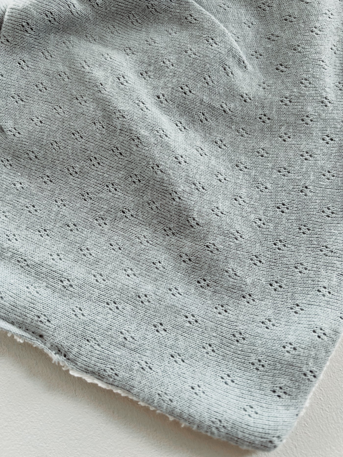 Bandana Bib - Pointelle Sky Blue - Audrey & Me