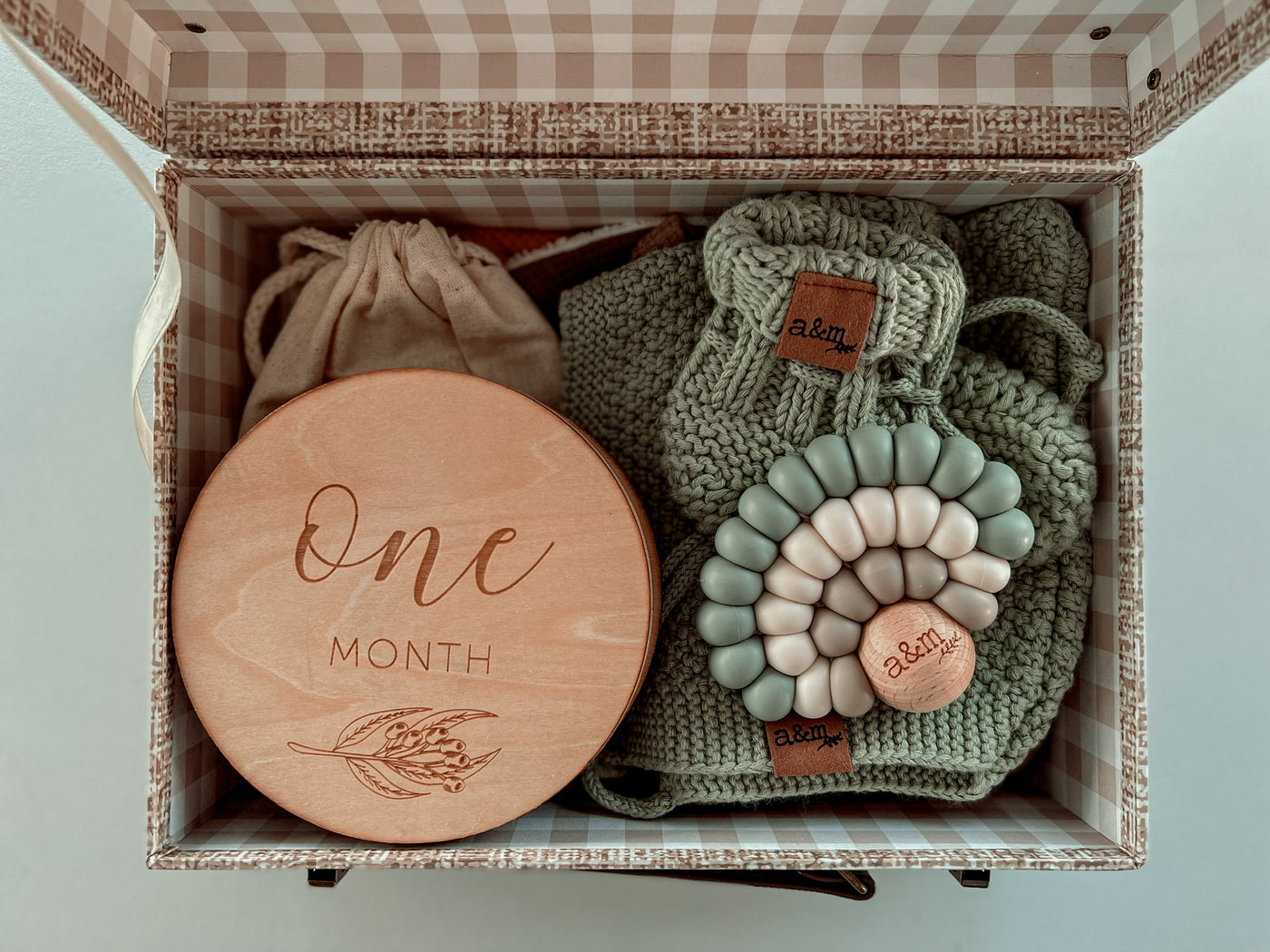 Bonnet & Booties Baby Gift Box - Boy