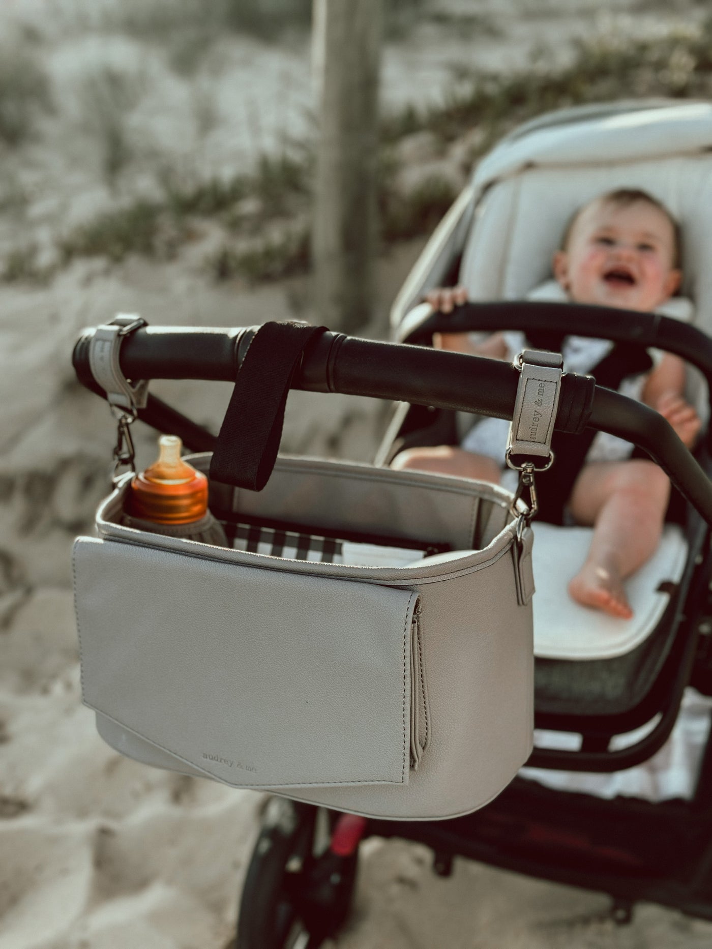 The Adapt Pram Caddy - Grey