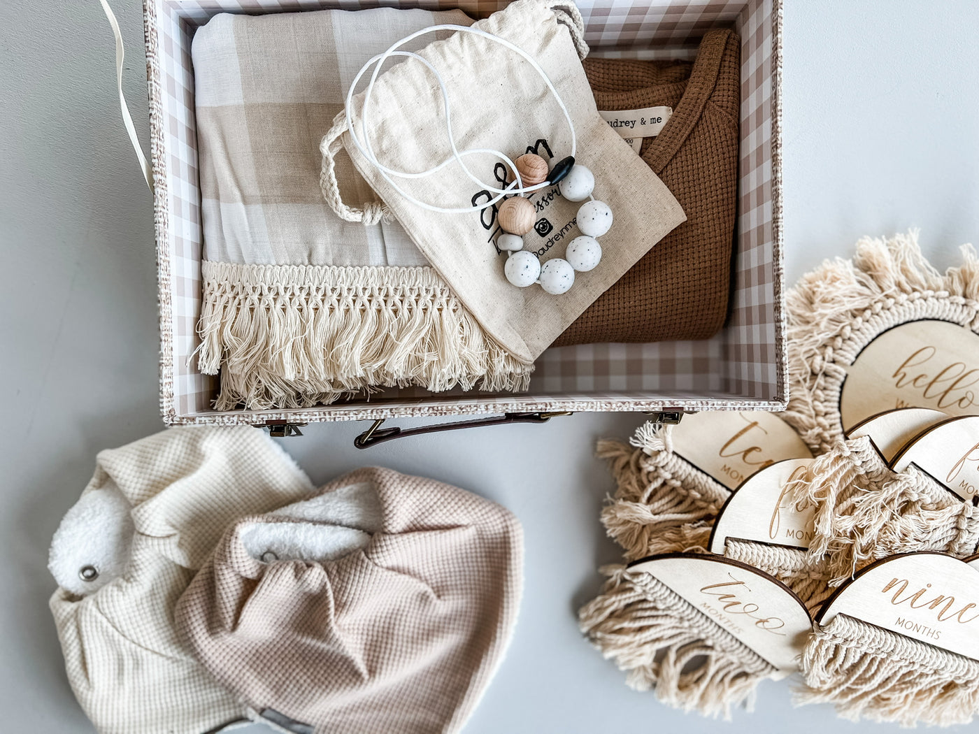 Baby Gift Box - Boho Neutral - Audrey & Me