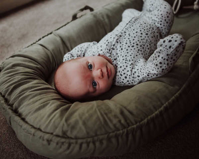 Cover Only - Baby Nest - Sage Linen - Audrey & Me