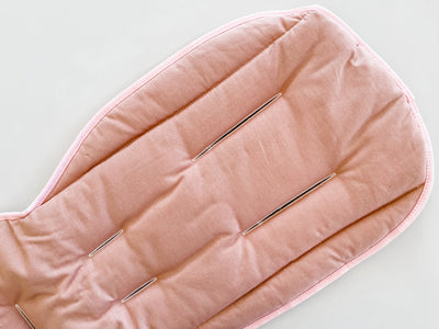 Pram Liner - Linen Dusty Pink - Audrey & Me