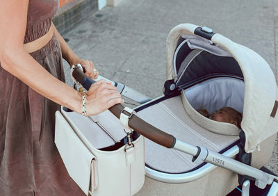 The Adapt Pram Caddy - Nude (pre-order: January ) - Audrey & Me