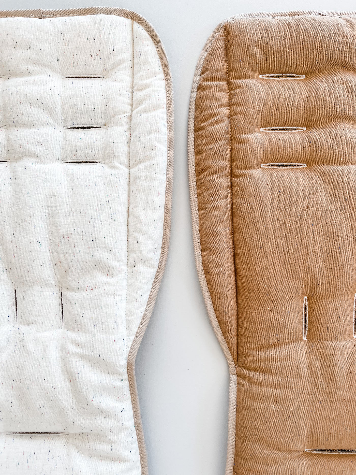 Pram Liner - Speckled Linen Bronze