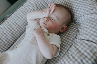Baby Nest - Stone Linen & Gingham - Audrey & Me