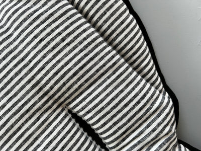 Pram Liner - Midnight Stripe Linen - Audrey & Me