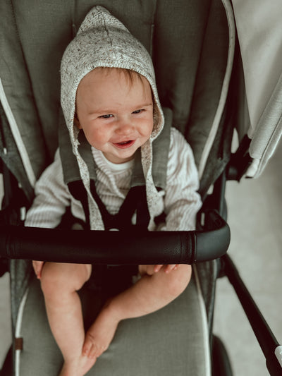 Sage & Speckled Linen Uppababy Pram Liner - Ready to go - Audrey & Me