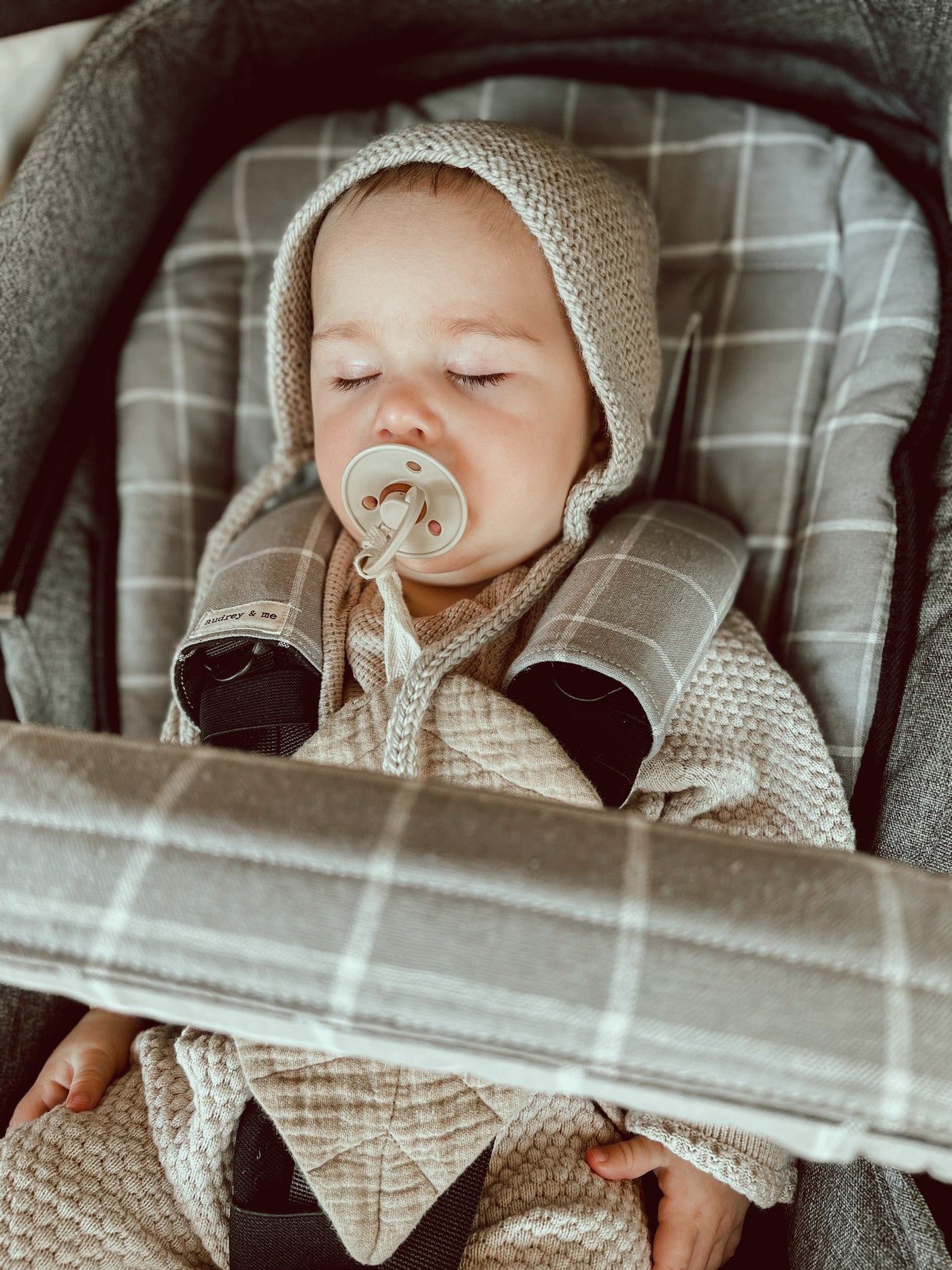 Pram Liner - Farmhouse Linen Stone