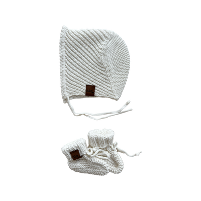 Organic Cotton Bonnet & Bootie Sets - Audrey & Me