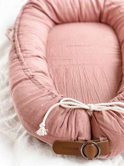 Baby Nest - Linen Mauve - Audrey & Me