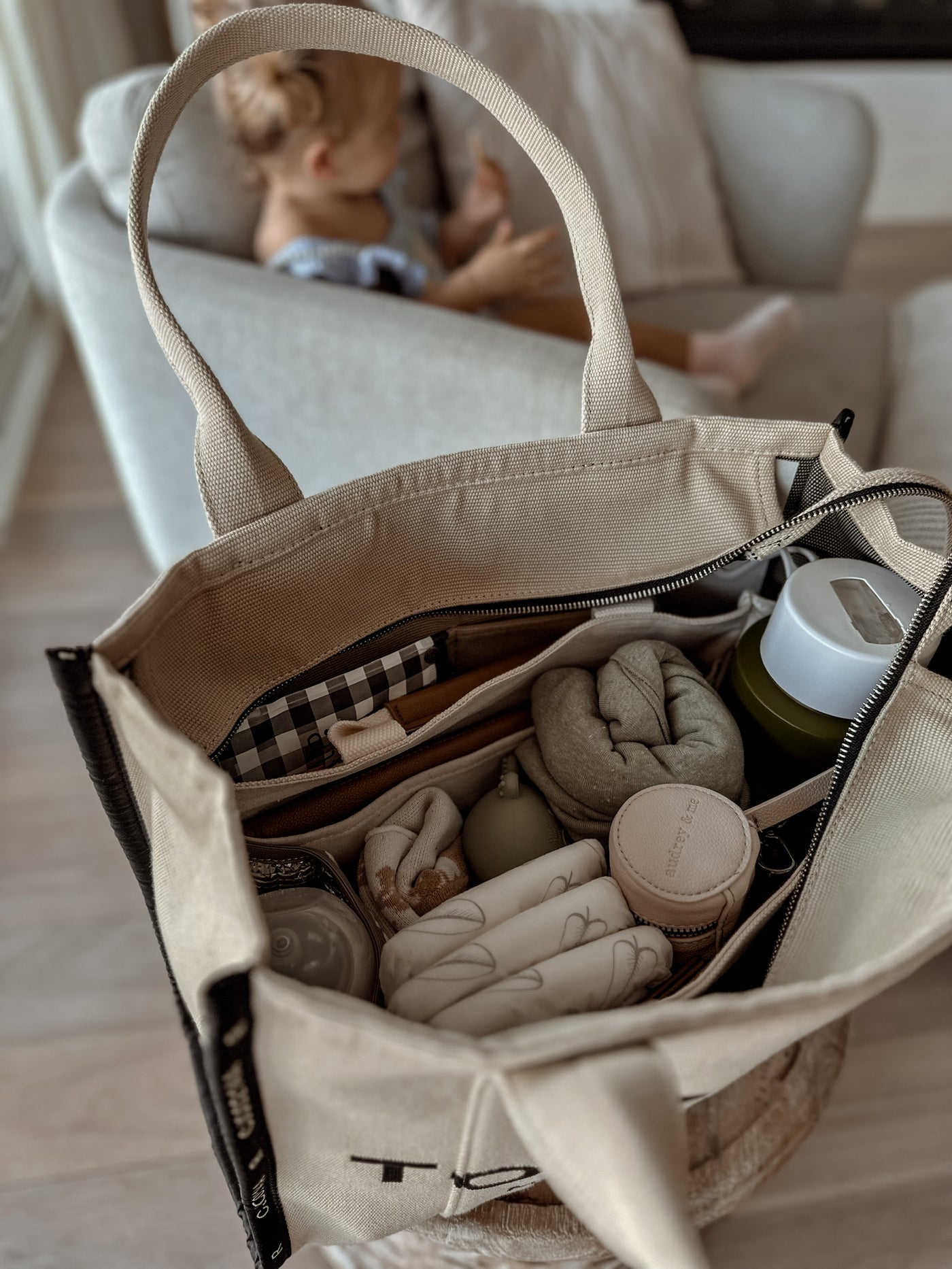 Baby Bag Insert - Beige