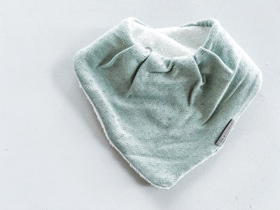 Bandana Bib - Pointelle Sage - Audrey & Me