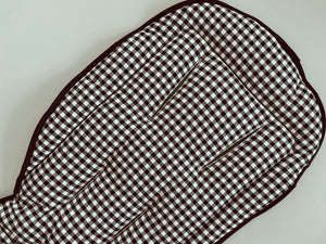 Pram Liner - Black Gingham - Audrey & Me