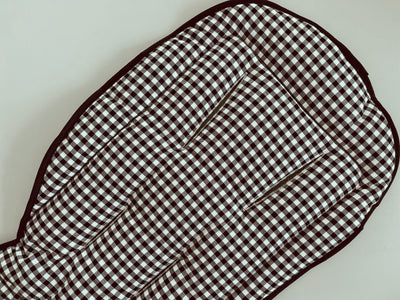Pram Liner - Black Gingham - Audrey & Me