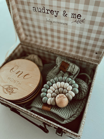 Bonnet & Booties Baby Gift Box - Boy