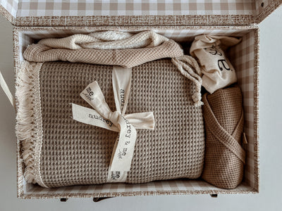 Baby Waffle Blanket Gift Box - Boy - Audrey & Me