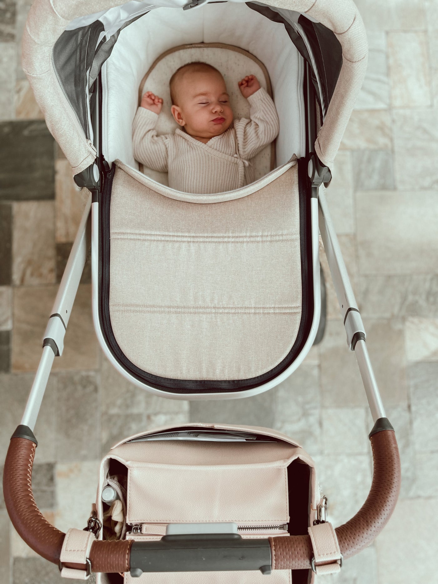 The Adapt Pram Caddy - Nude (Pre-Order late May)