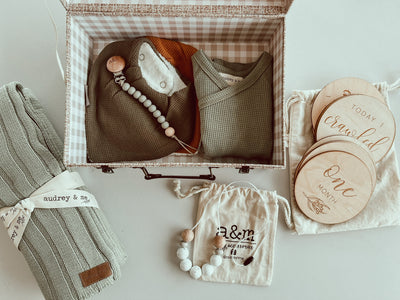 Knit Blanket Gift Box - Boy - Audrey & Me