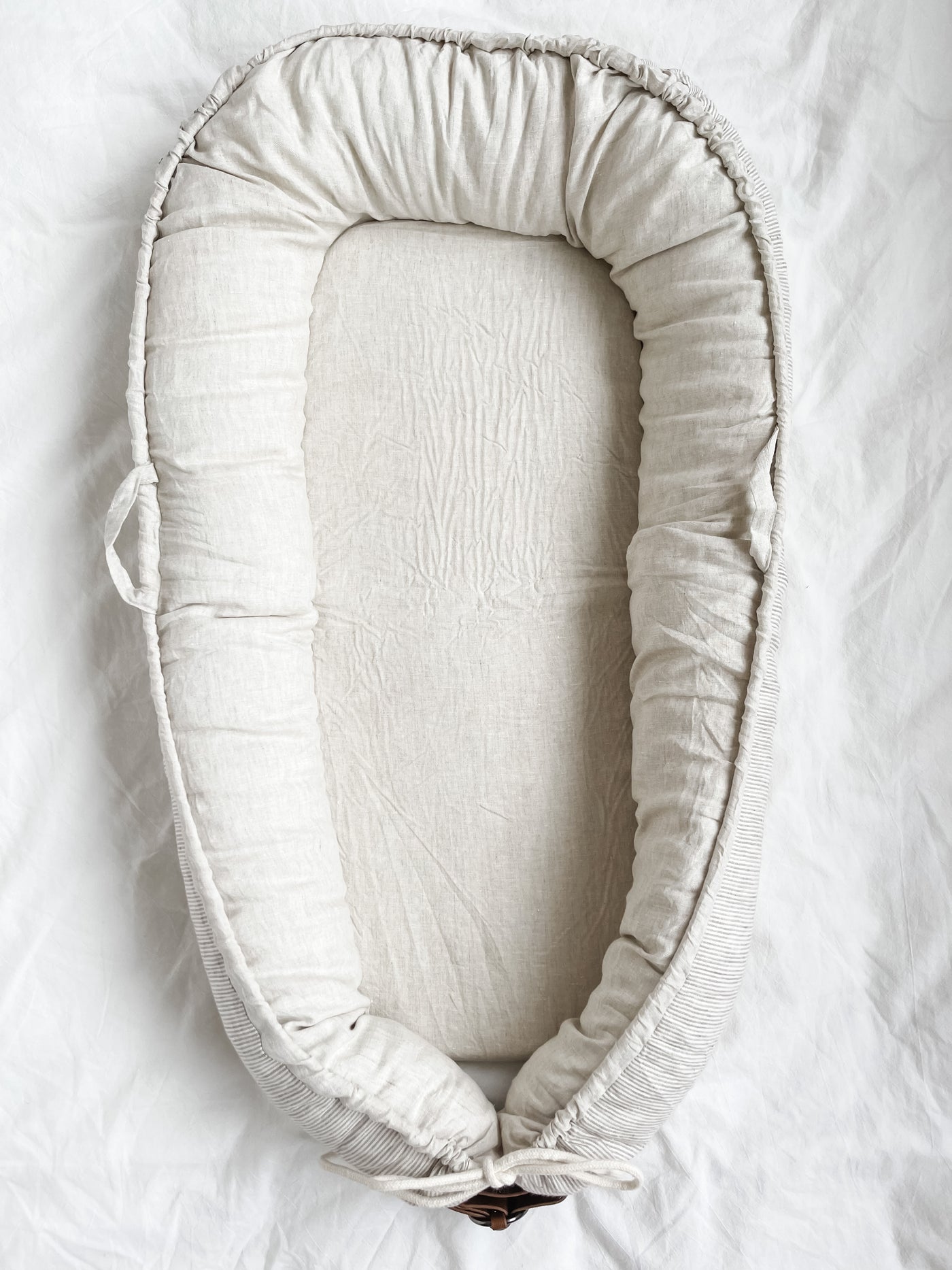 Baby Nest - Natural Linen & Stripe - Audrey & Me