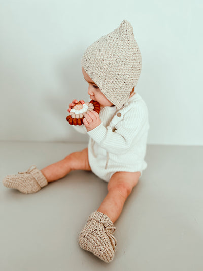 Organic Cotton Bonnet & Bootie Sets - Audrey & Me