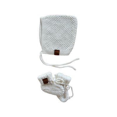 Organic Cotton Bonnet & Bootie Sets